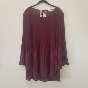 Loveriche Maroon Dress